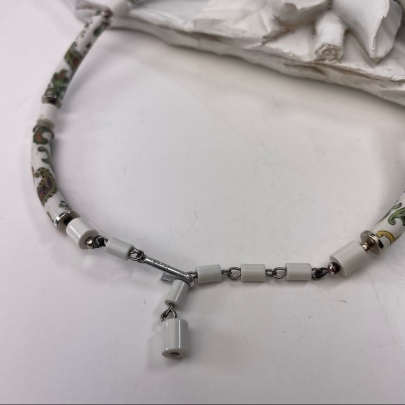 Porcelain Choker Hook Clasp Vintage Made in Japan - Picture 10 of 13